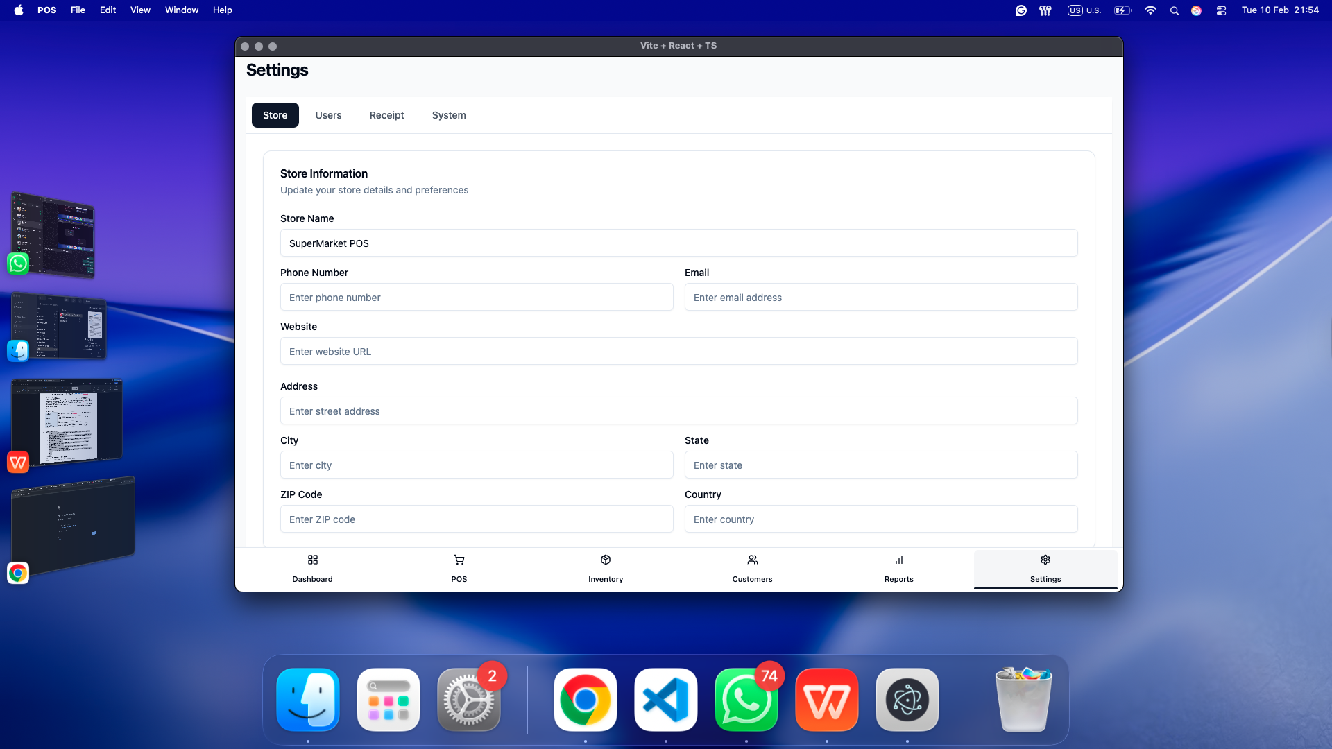 Settings & Configuration