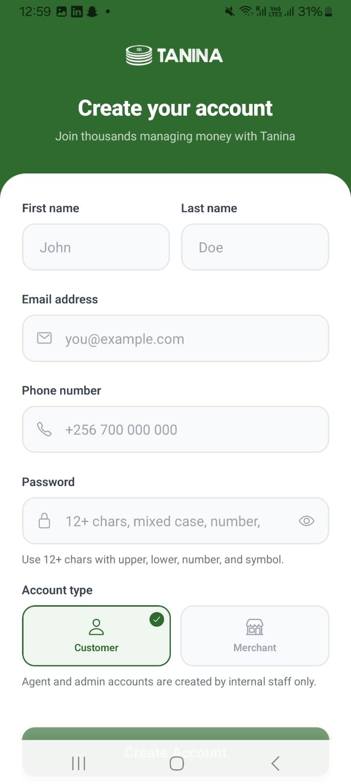 User Dashboard & Wallet Overview