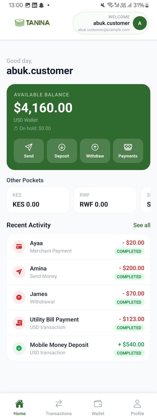 Payment Processing Interface